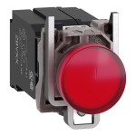 Pilot Light metal red LED lens 400V