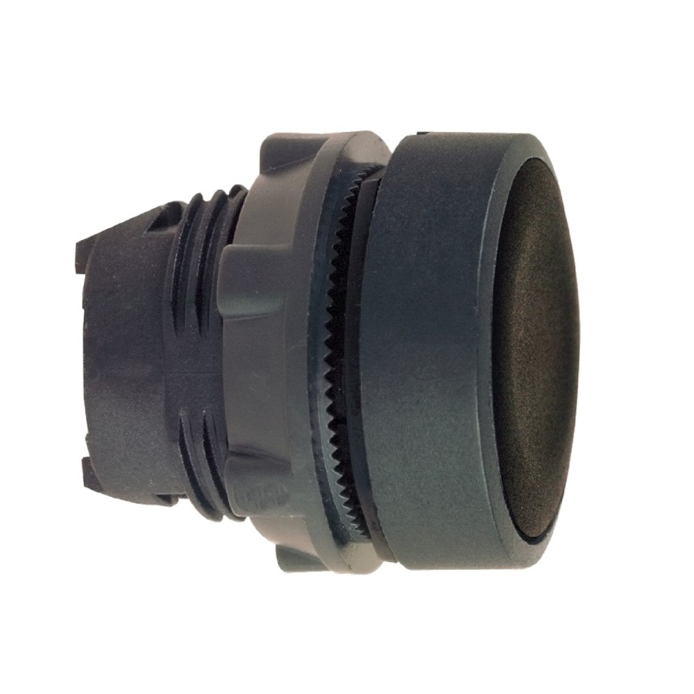 Head PB plastic black flush unmark