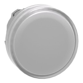 Pilot Light metal white plain lens LED