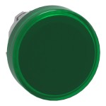 Pilot Light metal green plain lens LED