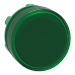 Pilot Light plast green plain lens LED