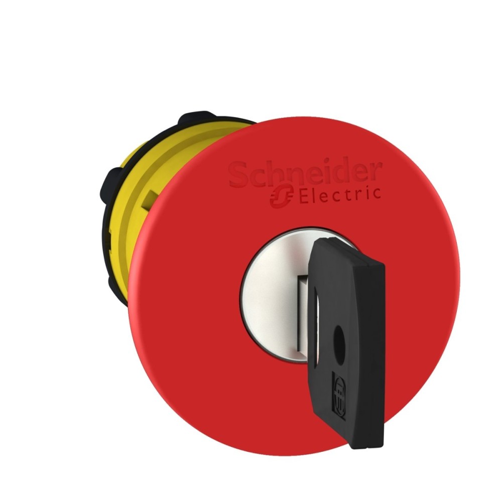 Head E.stop plast red mushr 40mm key