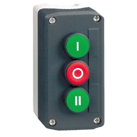 Station plast PB green/red flush I/II/O