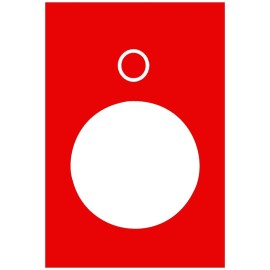 RED MARKED LEGEND 30 X 40MM MARKED O