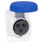 Panel socket angled PK PratiKa screw 16A