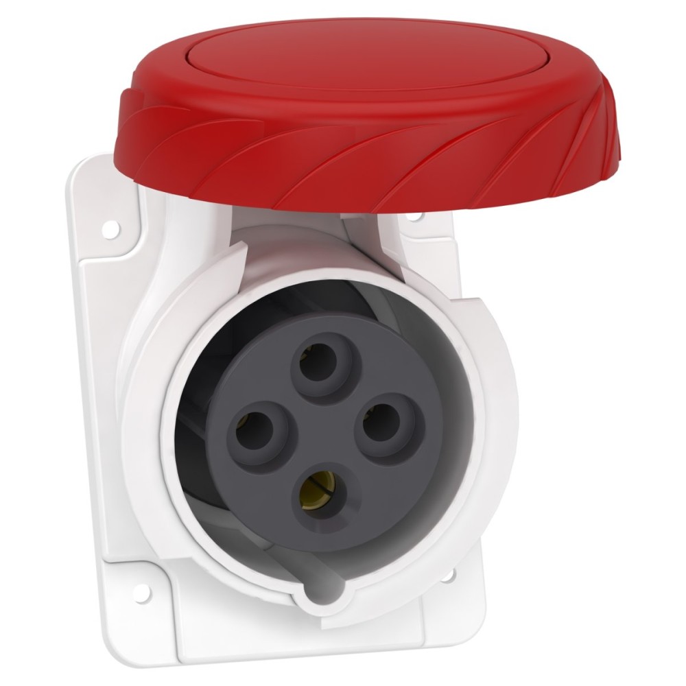 Panel socket angled PK PratiKa screw 16A