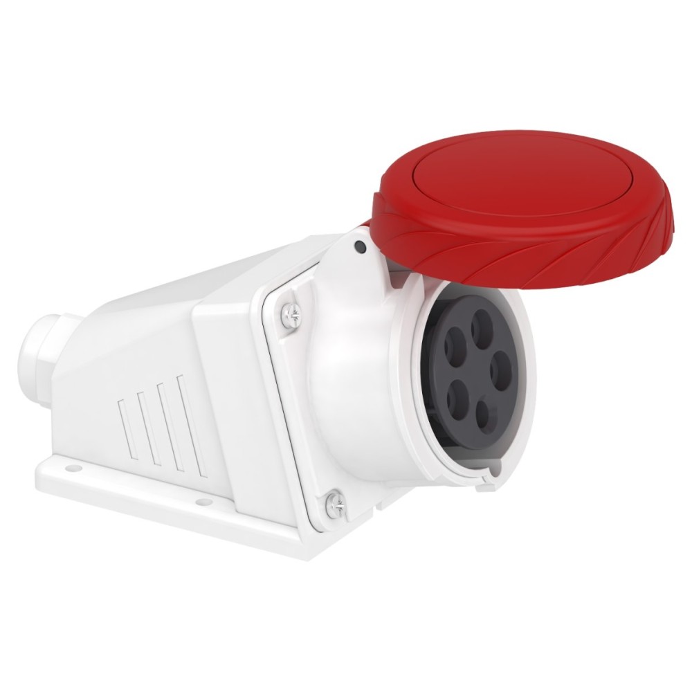 WALL SOCKET PK SCREW 16A IP67 380V 3PNT