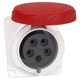 Panel socket angled PK PratiKa screw 32A