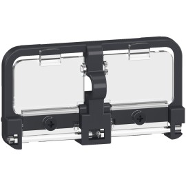 Pushbutton locking cover for MTZ1