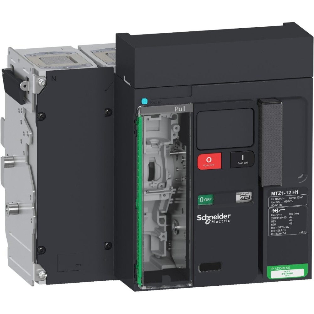 CIRCUIT BREAKER MTZ1 12 H1 4P DRAWOUT