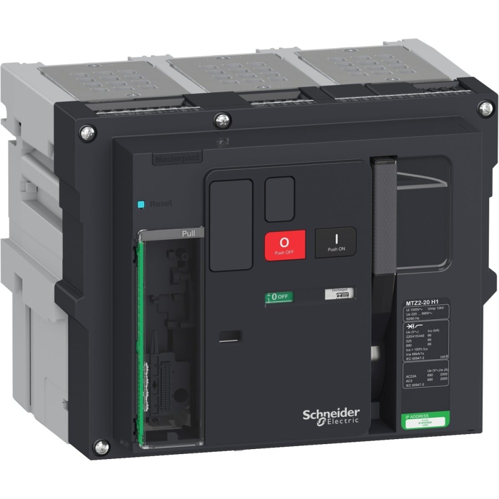 CIRCUIT BREAKER MTZ2 20 H1 3P DRAWOUT