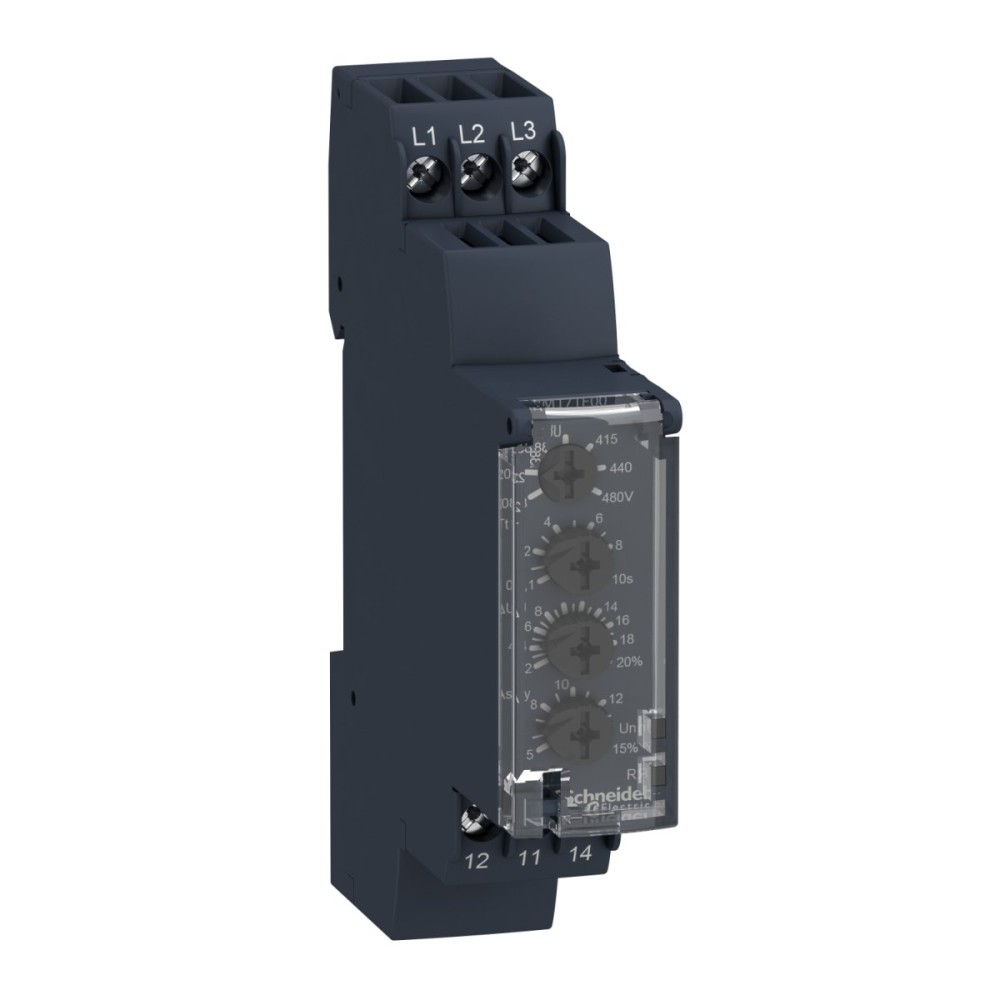 Volt relay OV/UV 5A 1CO Mem. 20-80V