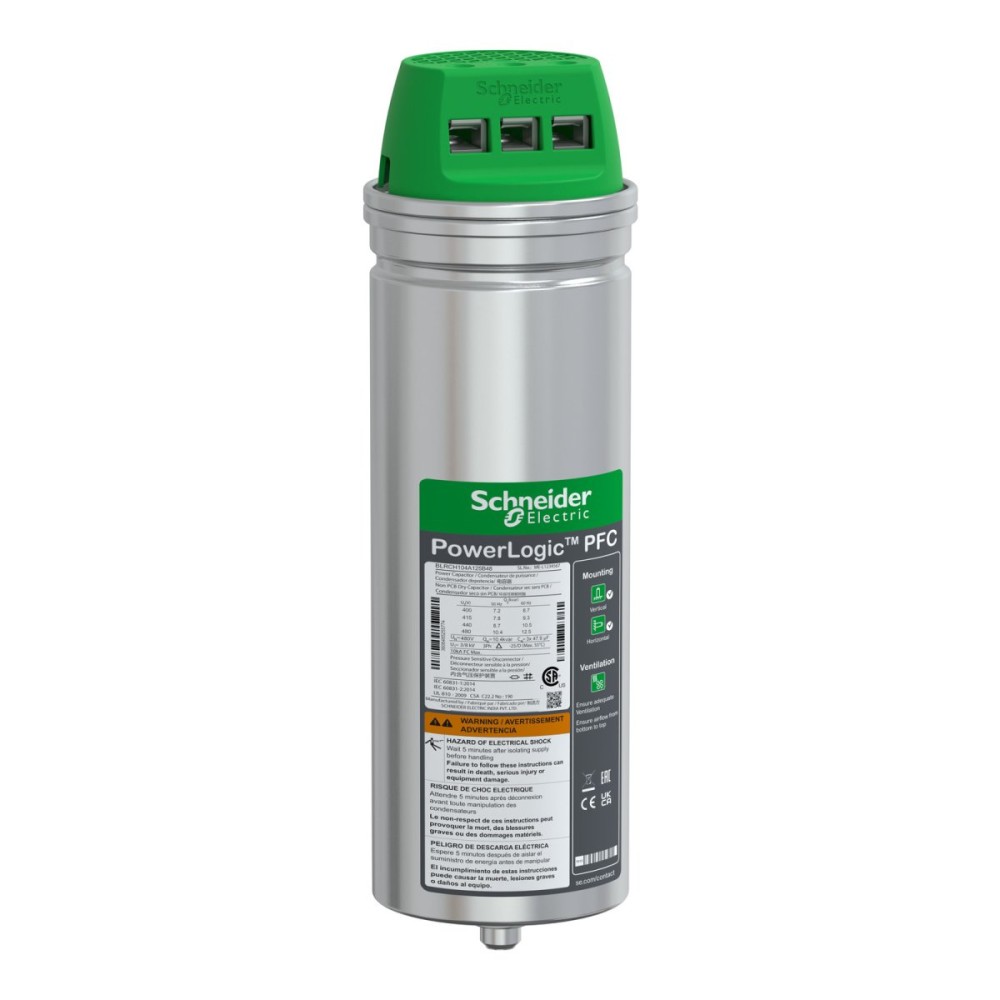 CAPACITOR CAN HDY 10.4/12.5KVAR 480V