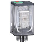 Univ relay 10A 2CO lock LED 120V AC