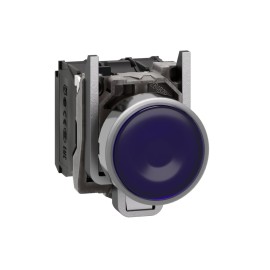 Ill PB metal blue flush LED 110 120V