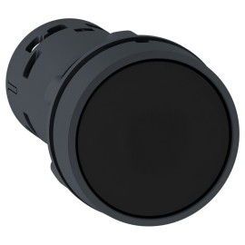 ROUND BLACK PB 22MM 1NO UNMARKED