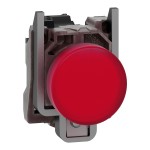 Pilot Light metal red LED lens 110 120V