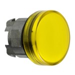 XB4 YELLOW PILOT LIGHT PLAIN LENS