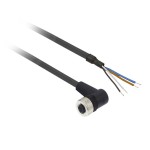 FEMALE, M12, 4PIN, ELBOWED PREWIRED CONN