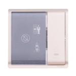 250V 10A 1G Bell SW w ILL DND,PCU,PW Sym