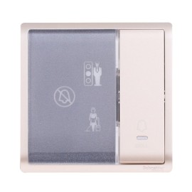 250V 10A 1G Bell SW w ILL DND,PCU,PW Sym