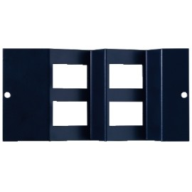 Plate angled down, 87mm, 4XRJ45/6C