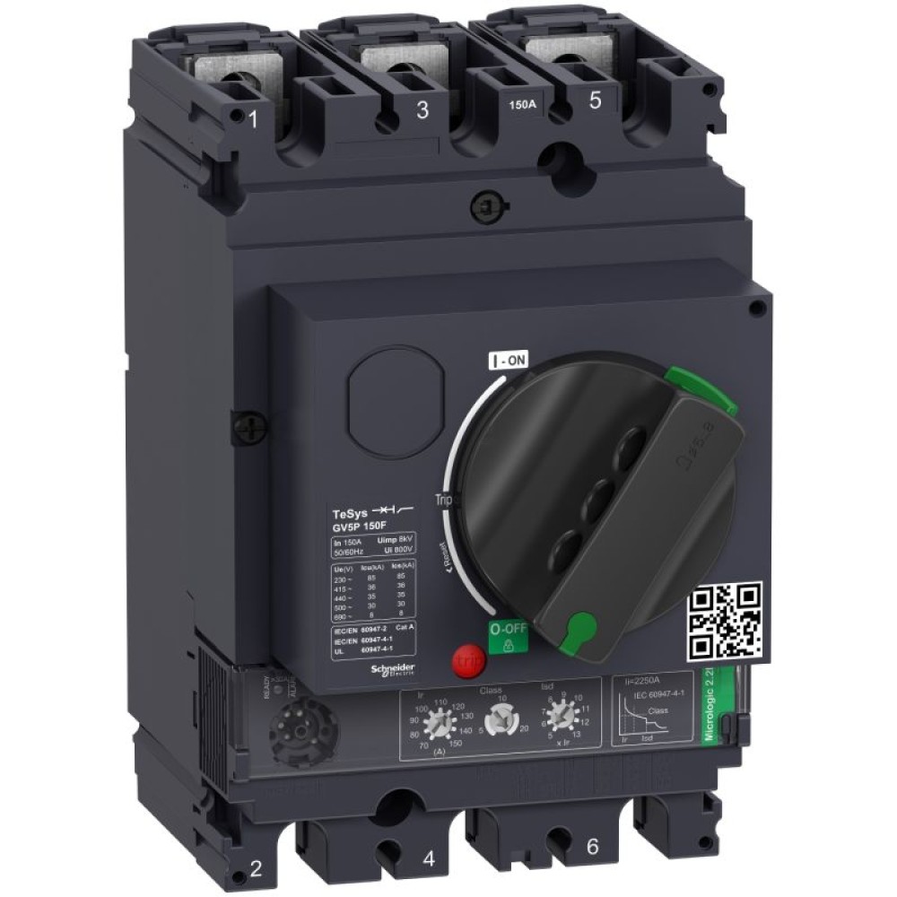 GV5P150F 3P 36kA Motor Circuit Breaker