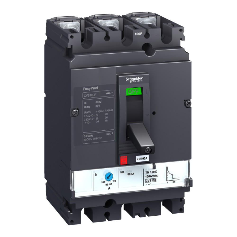 CVS100B TM40D 3P3D circuit breaker 50d