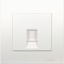 1G CAT 6 DATA OUTLET W/ SHUTTER, AS