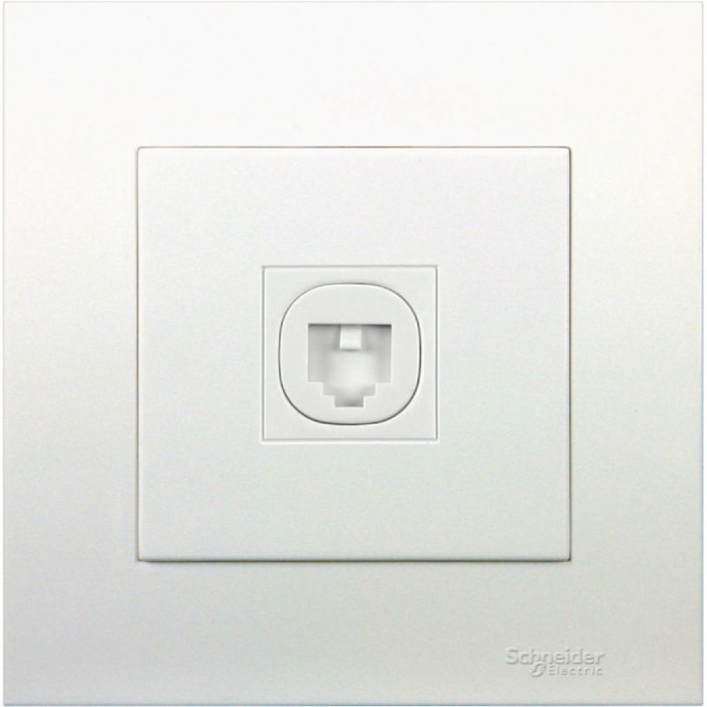 1G TELE OUTLET W_ SHUTTER, AS