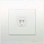 1G TELE OUTLET W_ SHUTTER, AS
