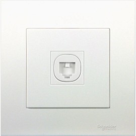 1G TELE OUTLET W_ SHUTTER, AS