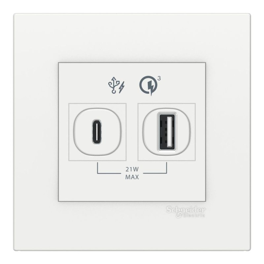 21W Type A+C, PD+QC3.0 USB Charger, WE