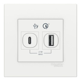 21W Type A+C, PD+QC3.0 USB Charger, WE