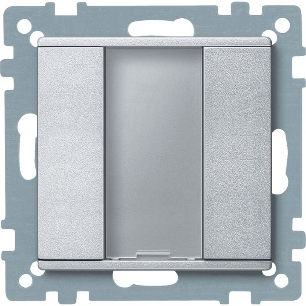 KNX push-btn.1g plus TPm alu SysM