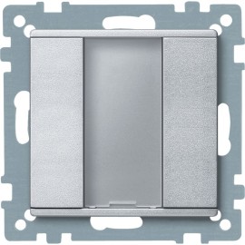 KNX push-btn.1g plus TPm alu SysM