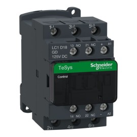 TeSys contactor 3P AC3 18A 125VDC coil
