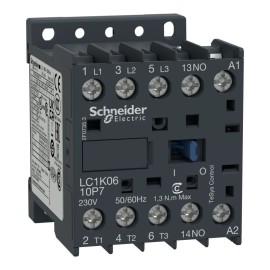 3P CONTACTOR 6A AC3 2.2KW 1NO 24VAC