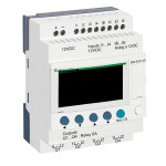 compact smart relay Zelio Logic - 12 I O - 12 V DC - clock - display