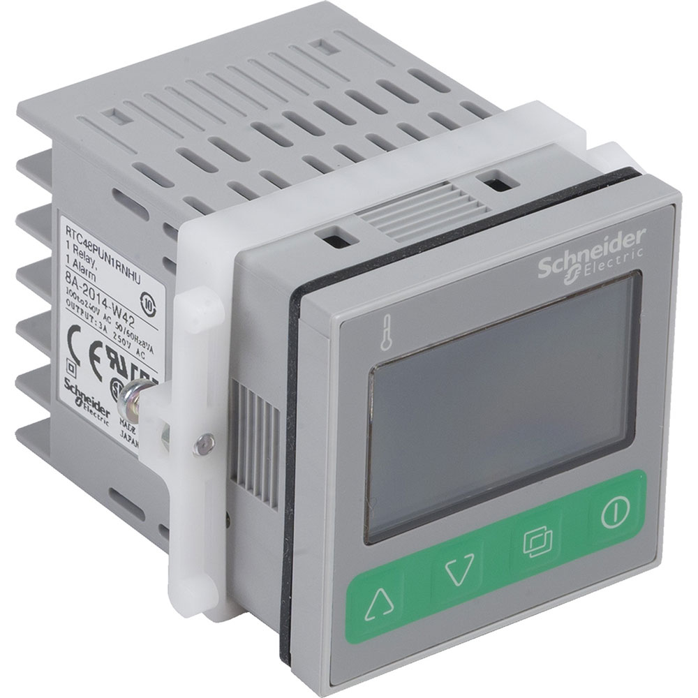 temperature control relay RTC - 48x48 mm - 100..240 V AC - 1 relay, alarm